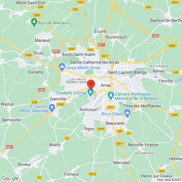 Arras - Google map