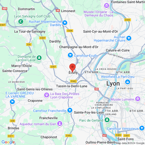 Écully - Google map